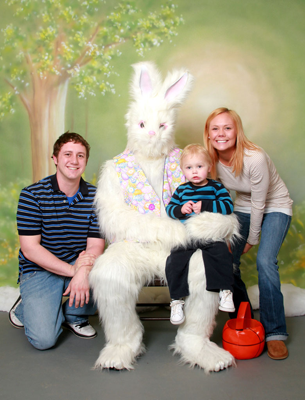 easter bunny instant portraits