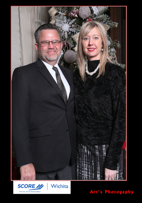 Holiday Party Couple Portrait
