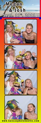 Photo booth example of social media and 2x6 print size.